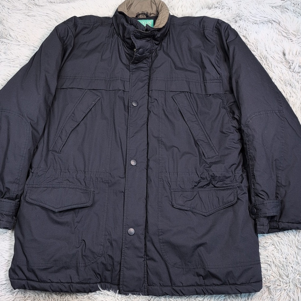 Vintage Canyon Guide Jacket Mens XL Blue  Zip Up Warm Snow Coat Zip Up‎ Comfort